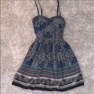 American Rag - Silky Paisley Spaghetti Strap Dress